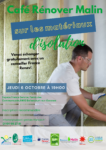 JEUDI 6/10 : CAFE RENOVER MALIN SUR LES MATERIAUX D’ISOLATION A BALLANCOURTSUR ESSONNE