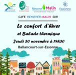 JEUDI 30/11 : CAFE RENOVER MALIN A BALLANCOURT-SUR-ESSONNE